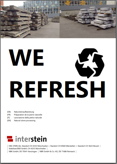 Flyer Natursteinaufbereitung