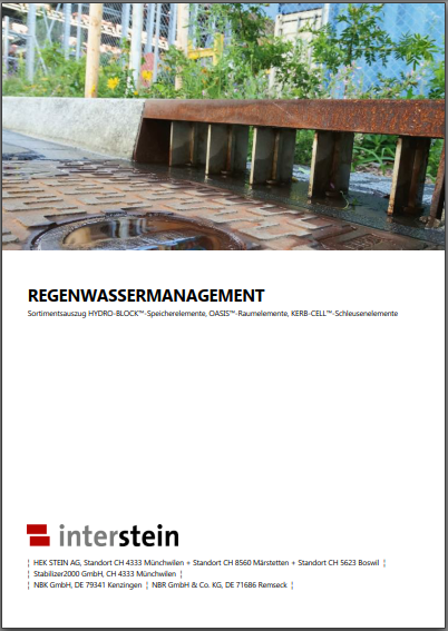Flyer Regenwassermanagement