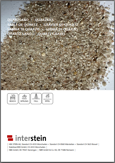 Katalog Quarzsande Beach, Sprung, Spiel, Fallschutz