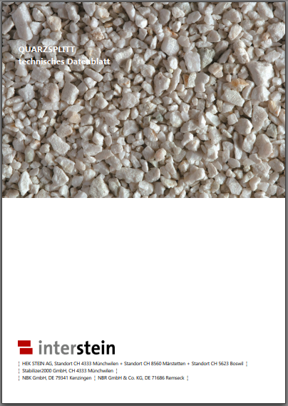 Flyer Quarzsplitt weiss