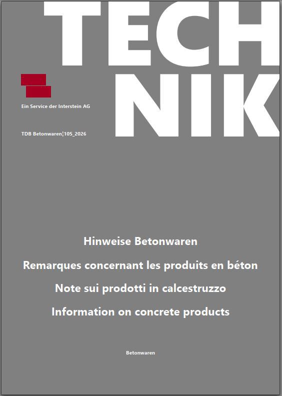 Herstellerinformationen Betonwaren