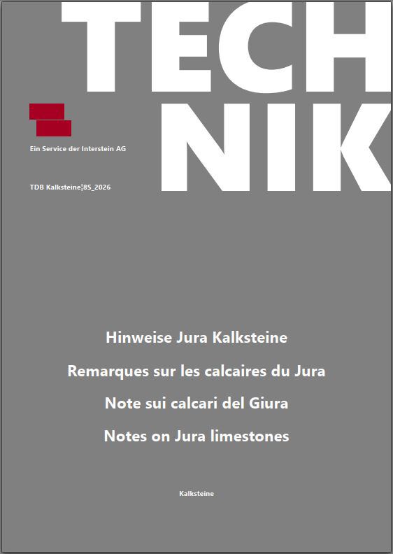 Herstellerinformationen Kalksteine